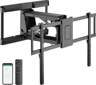Support mural TV KIMEX motorisé TV 43-90" - Réglable en hauteur