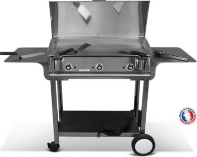 Plancha électrique PLANCHAELEC Pack LUX 830 INOX - CHARIOT RIVOLI