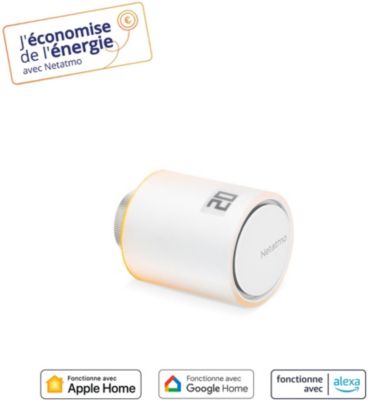 Netatmo Smart Radiator Valve - lot de 3 têtes thermostatiques  additionnelles pour Smart Thermostat ou Starter Pack 