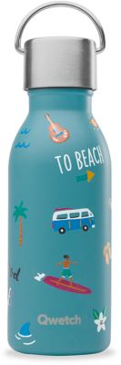 Bouteille isotherme QWETCH isotherme inox Kids Honolulu Bleu 350 ml
