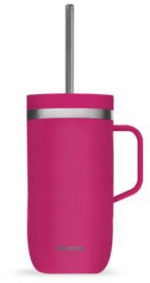 Mug isotherme QWETCH inox avec anse matt Magenta 600ml