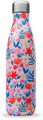Bouteille isotherme QWETCH isotherme inox Flora Rouge 500ml