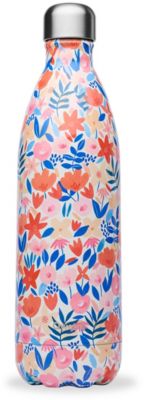 Bouteille isotherme QWETCH isotherme inox Flora Rouge 1000ml