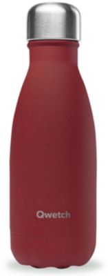 Bouteille isotherme QWETCH Granite rouge piment 260 ml