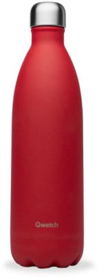 Bouteille isotherme QWETCH Granite rouge piment 1L