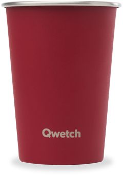 Gobelet QWETCH inox ONE Granite Rouge 300ml