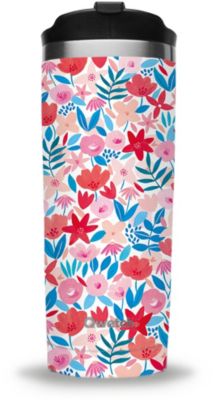 Mug isotherme QWETCH Travel inox Flora Rouge 470ml