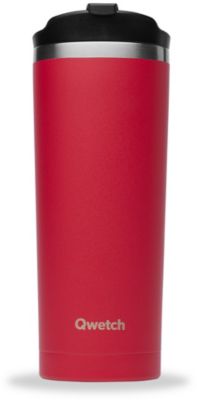 Mug isotherme QWETCH Travel inox Matt Framboise 470ml