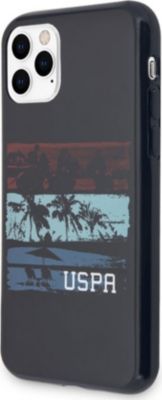 Coque U.S POLO pour iPhone 11 Pro Max Tricolor Stripes