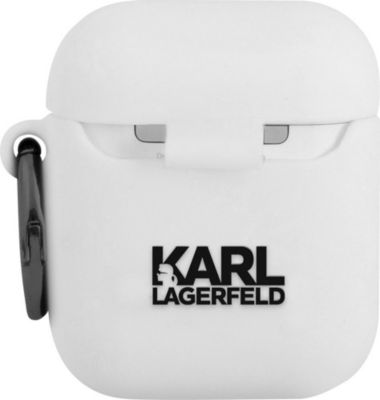 Coque KARL LAGERFELD Airpods Silicone Choupette 3D Mousqueton