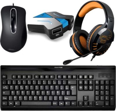 Pack clavier et souris gamer GENERIQUE Starter Pack Gamer Clavier Souris Casque