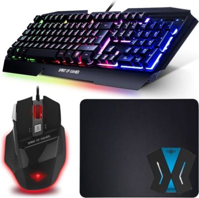 Pack clavier et souris gamer GENERIQUE Pack Clavier Souris Switch Pro-K5 RGB et
