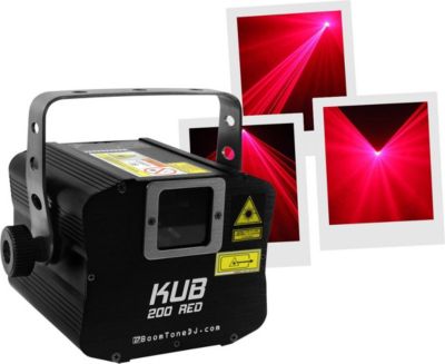 Jeu de lumières BOOMTONEDJ KUB 200 RED Jeu de lumières BOOMTONEDJ KUB 200 RED