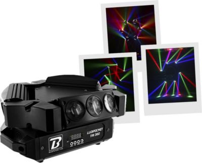 Jeu de lumières BOOMTONEDJ LUDIPOCKET TRI 360