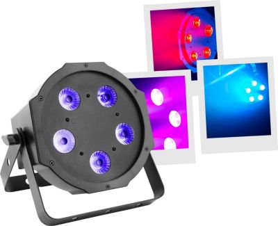 Jeu de lumières BOOMTONEDJ FLAT PAR 5X5W 4IN1 Jeu de lumières BOOMTONEDJ FLAT PAR 5X5W 4IN1