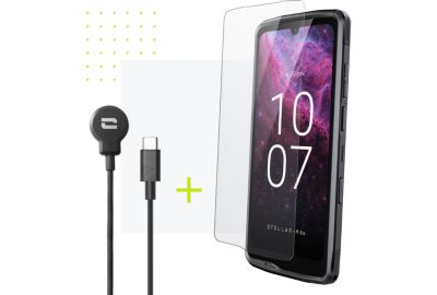 Smartphone CROSSCALL Pack Stellar M6E + X-Cable +Verre Trempé