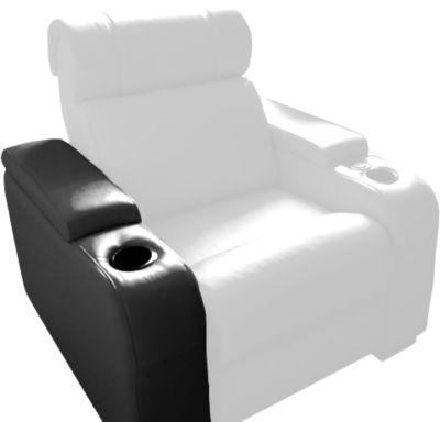 Fauteuil cinéma LUMENE Bras droit 100 pourcents cuir
