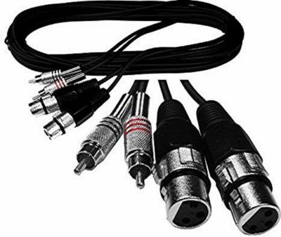Câble RCA IBIZA Câble 2 XLR fem/2RCA mâles 5m CM5RXF-2