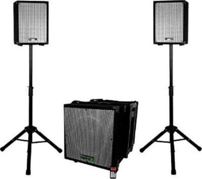 Pack sono IBIZA Caisson bi-amplifié mp3 800W+2satellites