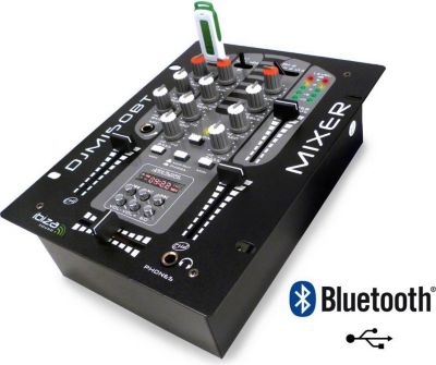 Table de mixage IBIZA Pack 2 Tables de mixage Dj Sono USB Blue
