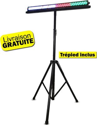 Jeu de lumières DISCO PRO Barre lum avec support DMX 252 LEDS RVB