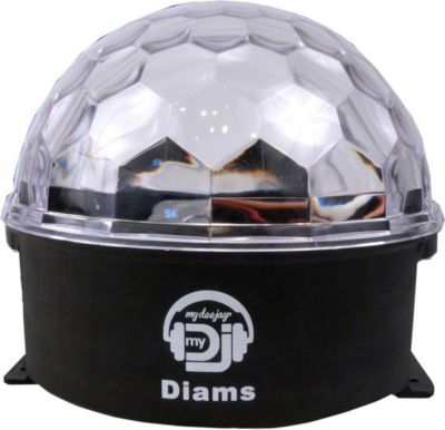 Jeu de lumières MYDEEJAY Boule lumineuse 3 Leds ASTRO CRYSTAL