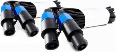  SOUNDLAB Lot de 2 Câbles Speakon mâle / mâle 5 m SOUNDLAB Lot de 2 Câbles Speakon mâle / mâle 5 m