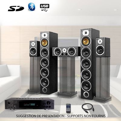 Home Cinema 5.1 BENG enceintes 1240W et ampli ATM8000 Bluetoo