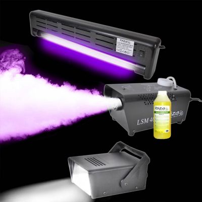 Jeu de lumières IBIZA FOG&FEAR 2+1L Liquide Pack lumière