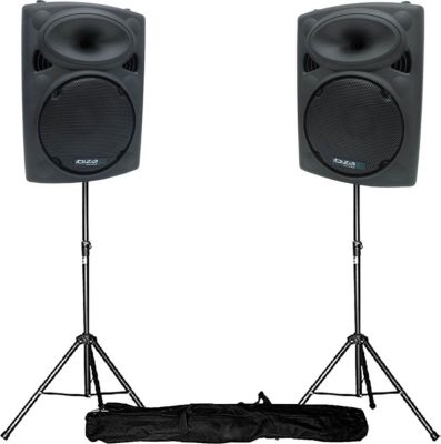 Enceinte sono IBIZA Enceintes amplifiées 12" 30cm 1400W USB/
