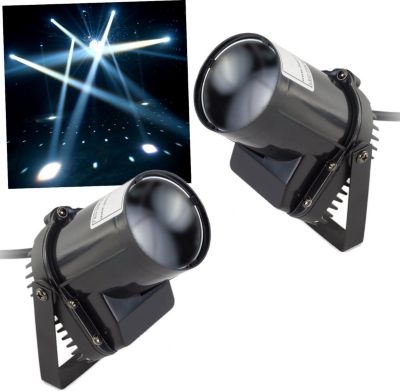 Jeu de lumières FLASH Pack 2 spots à LED Blanc de 5W