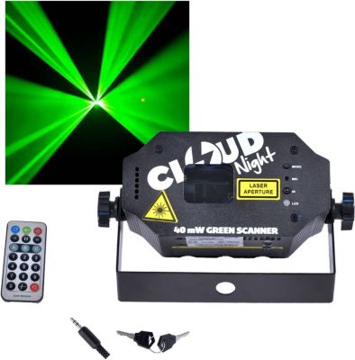 Jeu de lumières CLOUD NIGHT Mini Laser CLOUD NIGHT C-MINI VERT40 mW