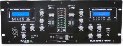 Table de mixage DJ A 2 CANAUX USB, SD & BLUETOOTH - IBIZA SOUND -  DJM250BT-MKII 