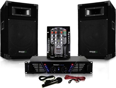 Pack sono IBIZA Pack Sono DJM300-BT ampli + HP 500W Tabl