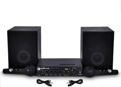Pack sono MYDEEJAY KARAOKE 2enceintes HIFI+1ampli 100W+2mic