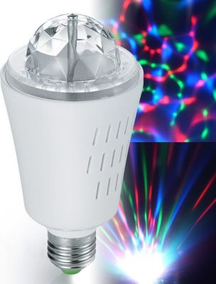 Jeu de lumières INOVAXION Ampoule à effets lumineux 3 LED RVB 3W