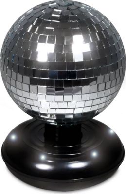 Jeu de lumières CHEEVALRY Boule à facettes rotative/LEDs 6"/15cm Jeu de lumières CHEEVALRY Boule à facettes rotative/LEDs 6"/15cm