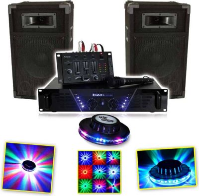 Pack sono IBIZA IBIZA DJ-300 Kit de sonorisation DISCO 4