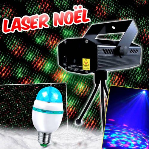 Projecteur de Noël laser extérieur, projecteur de lumière laser 3