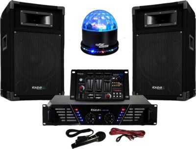Pack sono IBIZA Pack Sono ampli + enceintes 500W + Table