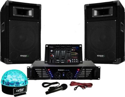 Pack sono IBIZA Pack Sono ampli + enceintes 500W + Table