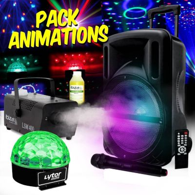 Jeu de lumières MYDEEJAY PACK Animations DJOON 500W USB + Jeux SI