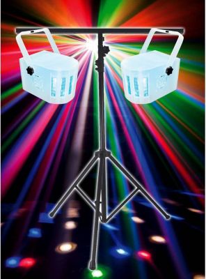 Jeu de lumières VARYTEC PACK LIGHT 2 EFFETS DERBY 4 LEDs RGBW  +