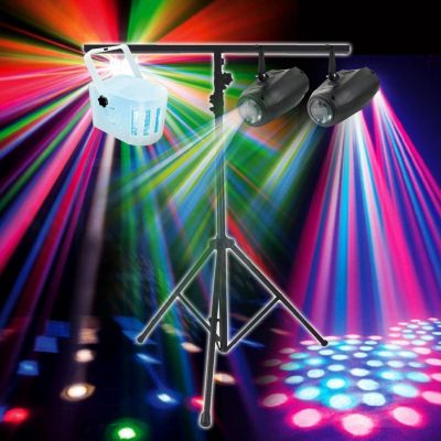 Jeu de lumières VARYTEC PACK LIGHT EFFETS DERBY 4 LEDs RGBW + 2