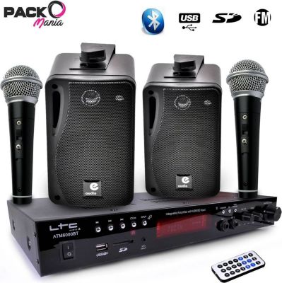Karaoké Leadsinger LS-3700W Portable - Avec Chansons Intégrées, 2 Micros, Testé