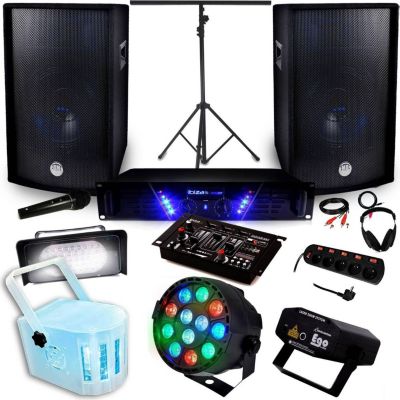 Pack sono IBIZA Pack Sono + Light Ampli AMP-300 + HP BMS
