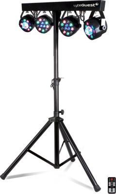 Jeu de lumières LYTEQUEST Portique+4 PAR/UV/FRIZTAL-2sacoches+Tél