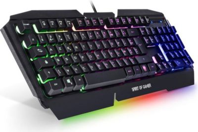 Clavier gamer SPIRIT OF GAMER Clavier gamer semi mécanique Pro-K5 avec