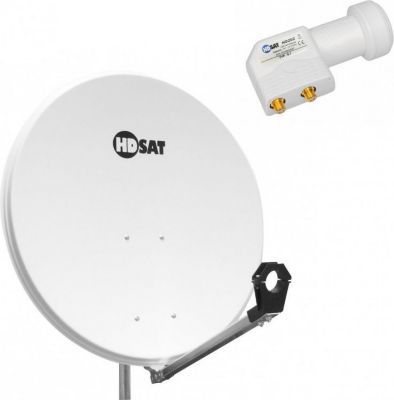Antenne parabolique HDSAT Pack Hdsat Parabole Satellite Acier 80cm