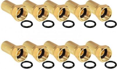 Fiche antenne TV HDSAT Hdsat Lot 10 Fiches F Gold Haut De Gamme